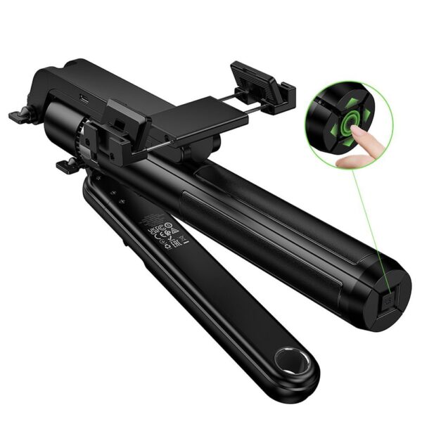 Selfie stick Hoco tripod with remote control 360 degree with auto face tracking K32 black