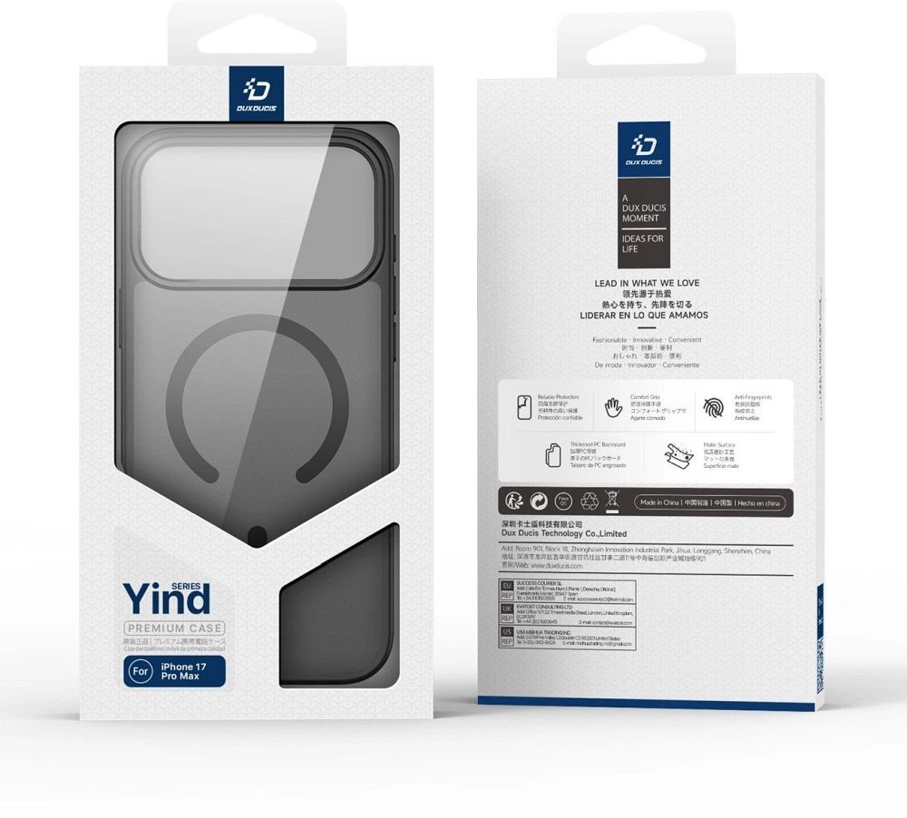 DUX DUCIS case YIND compatible with MagSafe for IPHONE 17 PRO MAX black