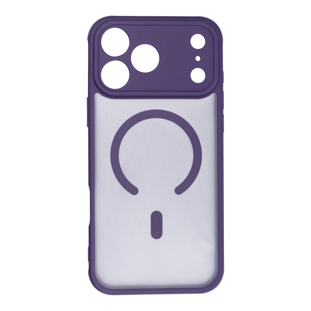 FULL MATTE MAG COVER case compatible with MagSafe for IPHONE 17 Pro Max purple