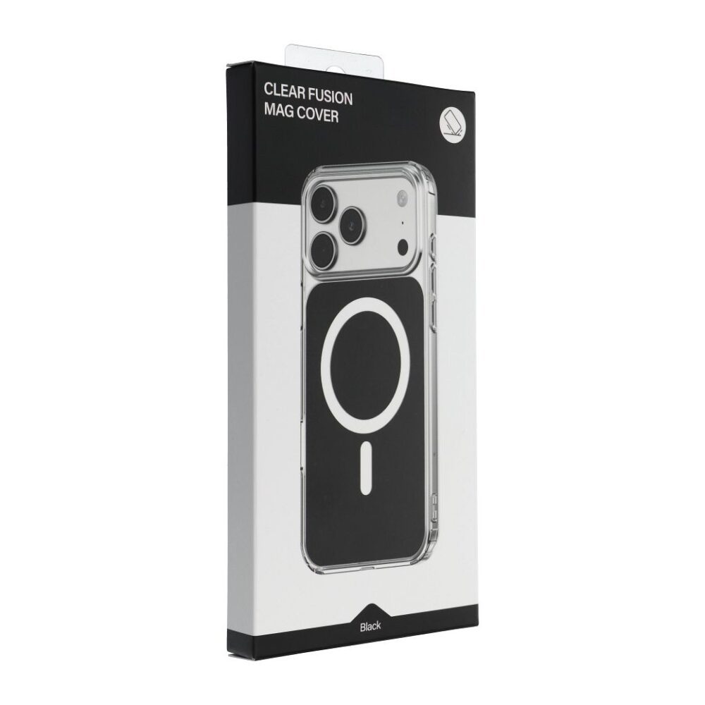 CLEAR FUSION MAG COVER Case compatible with MagSafe for IPHONE 15 Pro Max black
