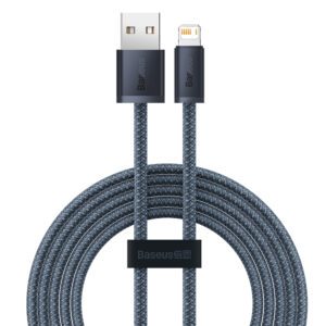 Baseus cable for iPhone USB - Lightning 2m, 2.4A gray (CALD000516)eng