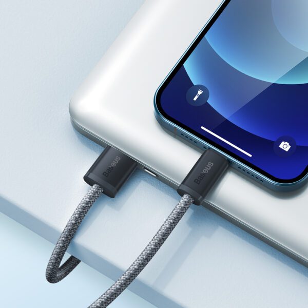 88984_7 Baseus cable for iPhone USB - Lightning 2m, 2.4A gray (CALD000516)eng