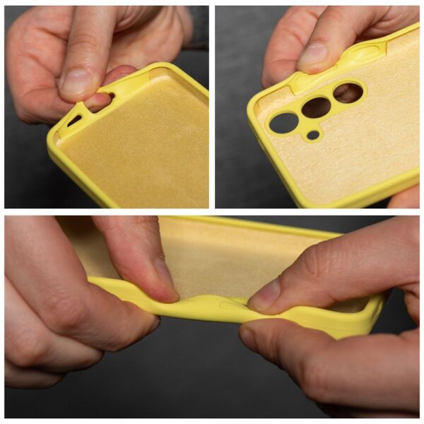 Case SILICONE 2mm for SAMSUNG A37 5G lemon