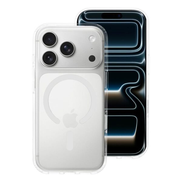 Case for iPhone 17 PRO Forcell F-Protect Clear Hybrid Premium compatible with Magsafe clear