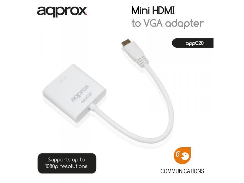 APPROX ΑΝΤΑΠΤΟΡΑΣ MINI HDMI to VGA
