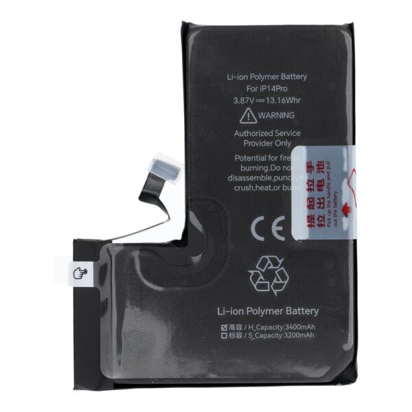 JCID Battery for iPhone 14 Pro 3400 mAh (high capacity)