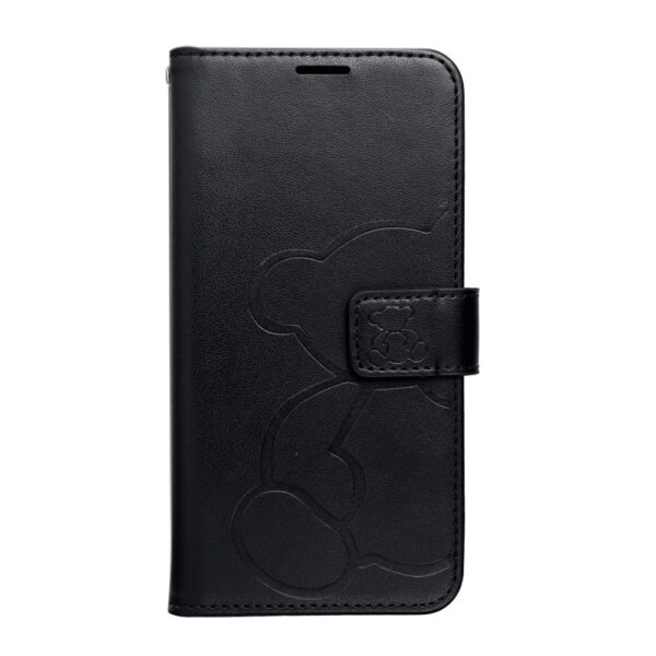 MEZZO Book case for XIAOMI Redmi Note 14 4G (GLOBAL - 164,84mm x 78,15mm x 8,16mm) teddy bear black