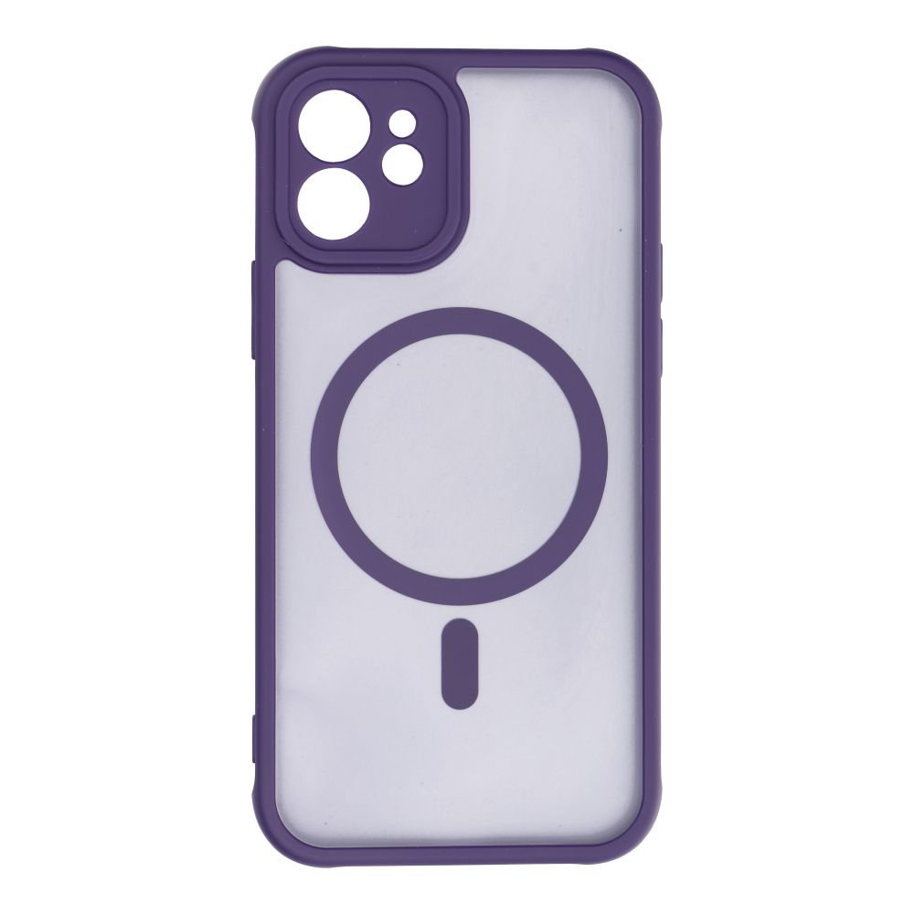 f9106639c4d0f67e04e0a91d00197e92 FULL MATTE MAG COVER case compatible with MagSafe for IPHONE 12 purple
