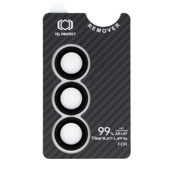 Tempered glass Tel Protect Titanium Lens 99% AR Aramid Series on camera for Samsung Galaxy S25 (lens 3 pcs)