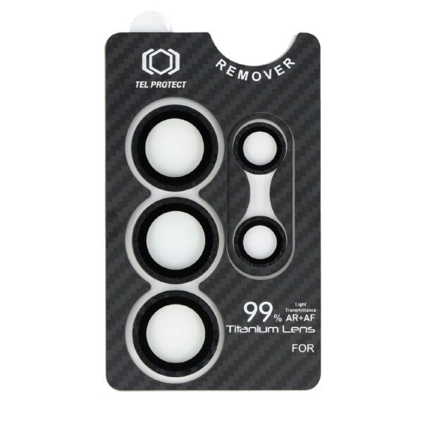 Tempered glass Tel Protect Titanium Lens 99% AR Aramid Series on camera for Samsung Galaxy S25 Ultra (lens 5 pcs)