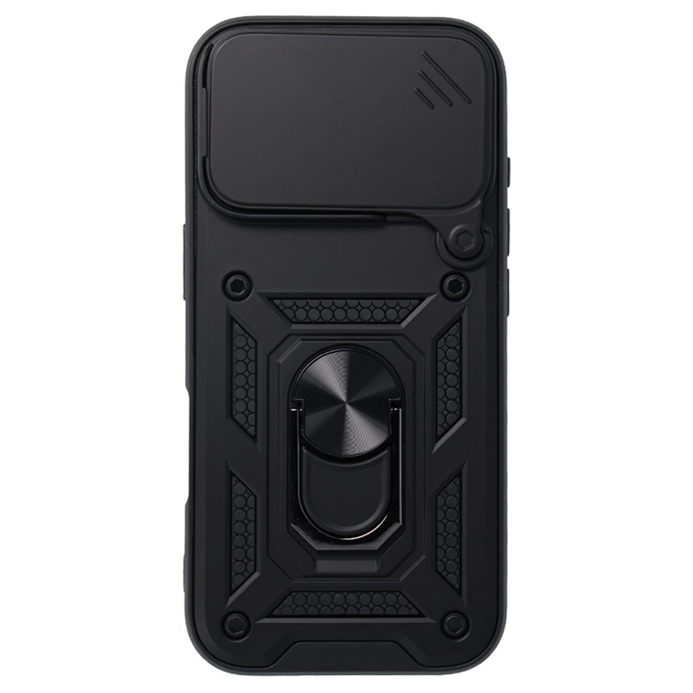 Slide Camera Armor Case for Iphone 17 Pro Max Black