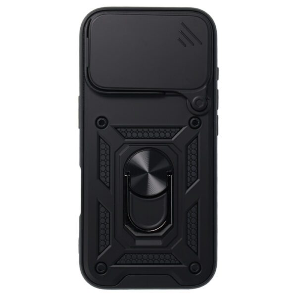 Slide Camera Armor Case for Iphone 17 Pro Black