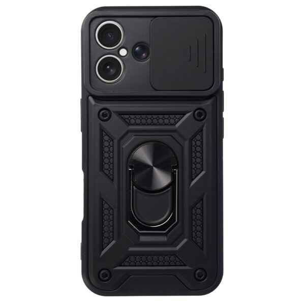 Slide Camera Armor Case for Iphone 17 Black