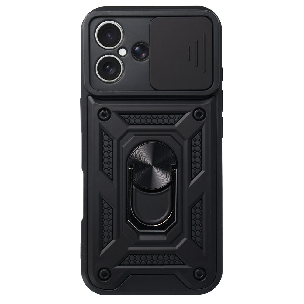 Slide Camera Armor Case for Iphone 17 Black