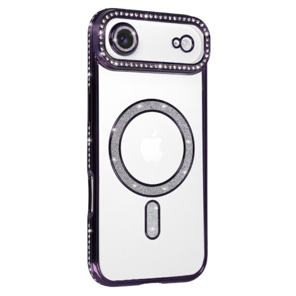 Bling Magsafe Case for Iphone 17 Air purple