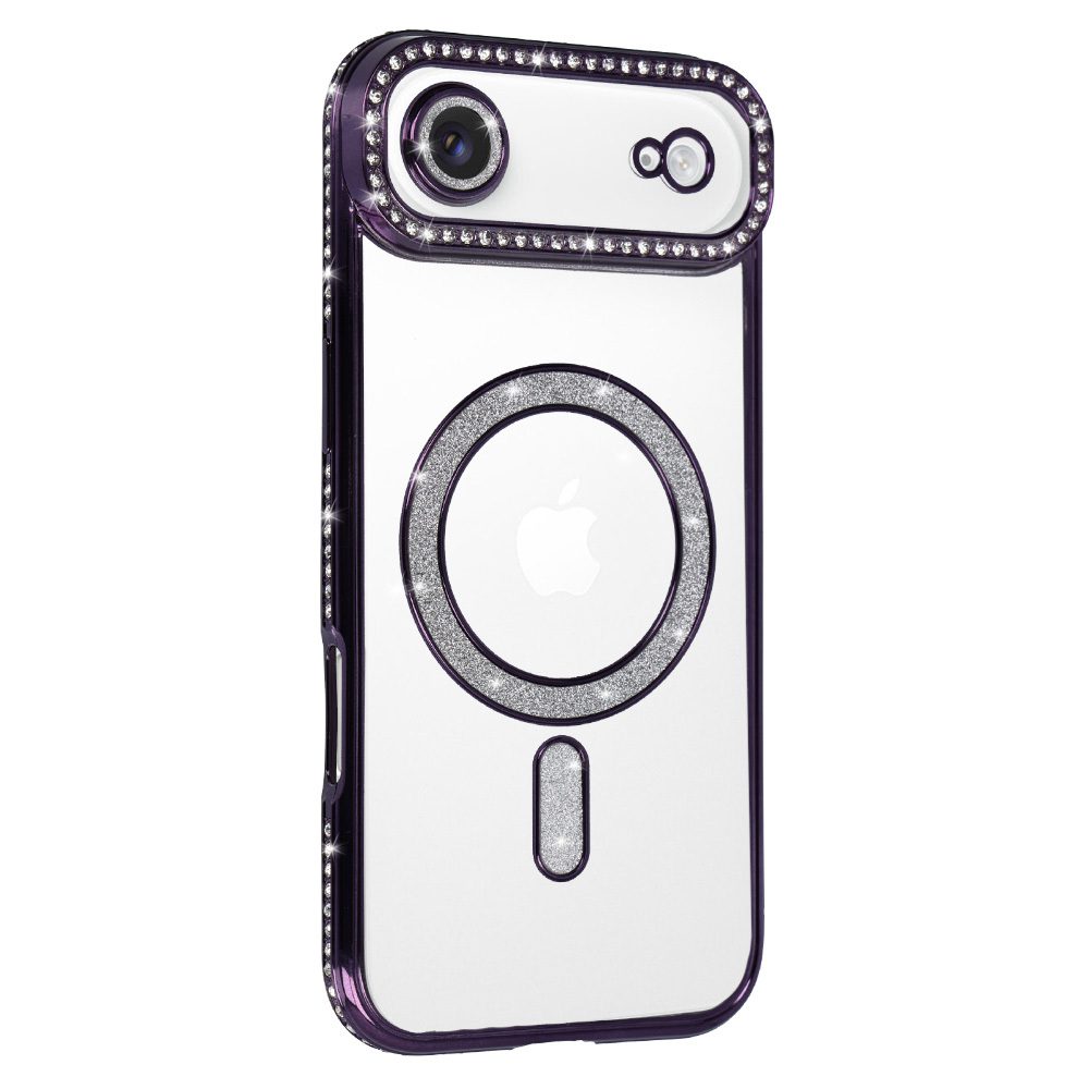 Bling Magsafe Case for Iphone 17 Air purple