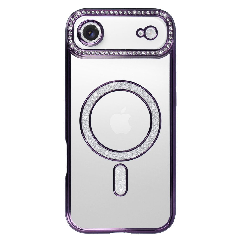 Bling Magsafe Case for Iphone 17 Air purple