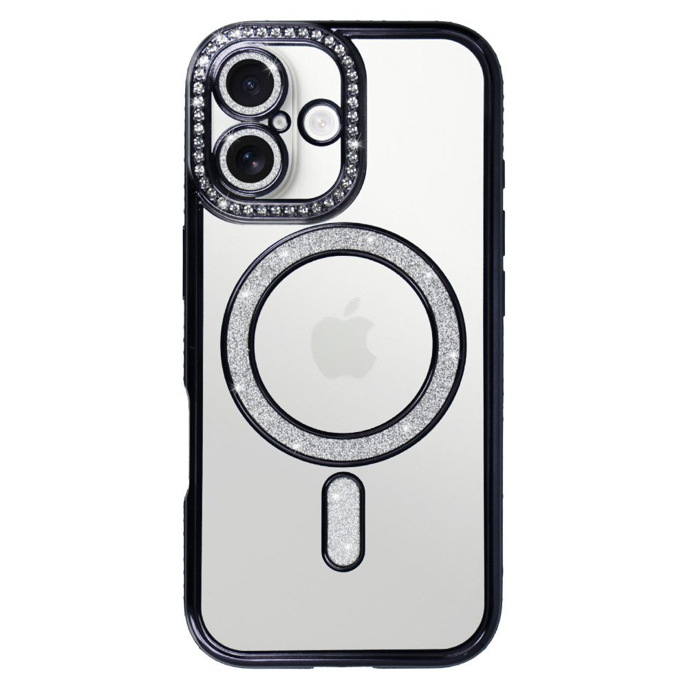 Bling Magsafe Case for Iphone 17 black