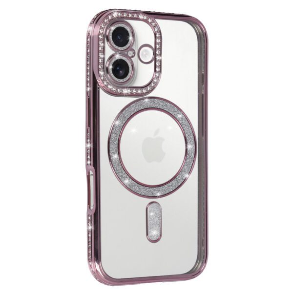 Bling Magsafe Case for Iphone 17 pink