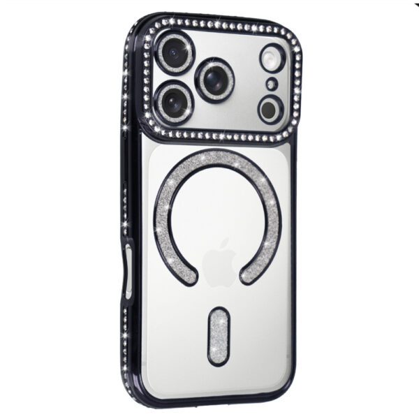 Bling Magsafe Case for Iphone 17 Pro black