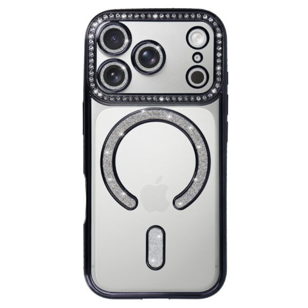 Bling Magsafe Case for Iphone 17 Pro Max black