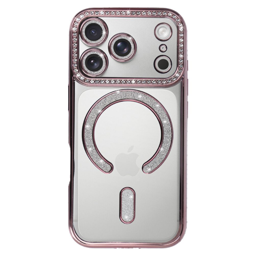 Bling Magsafe Case for Iphone 17 Pro pink