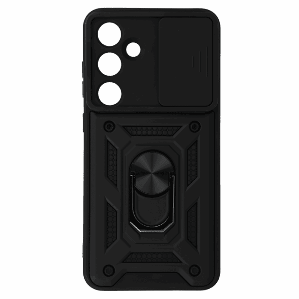 Slide Camera Armor Case for Samsung Galaxy S24 FE Black