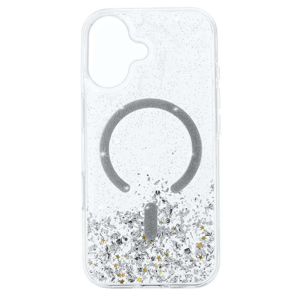 Tel Protect Moonlite Magsafe Case for Iphone 17 silver clear