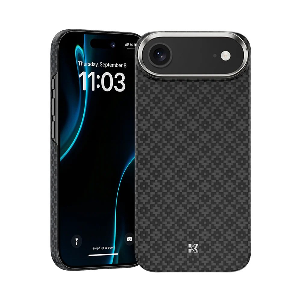 Benks Magnetic Armor Air Armor Grid Kevlar Case Metal Frame 600D (B068) for Iphone 17 Air black