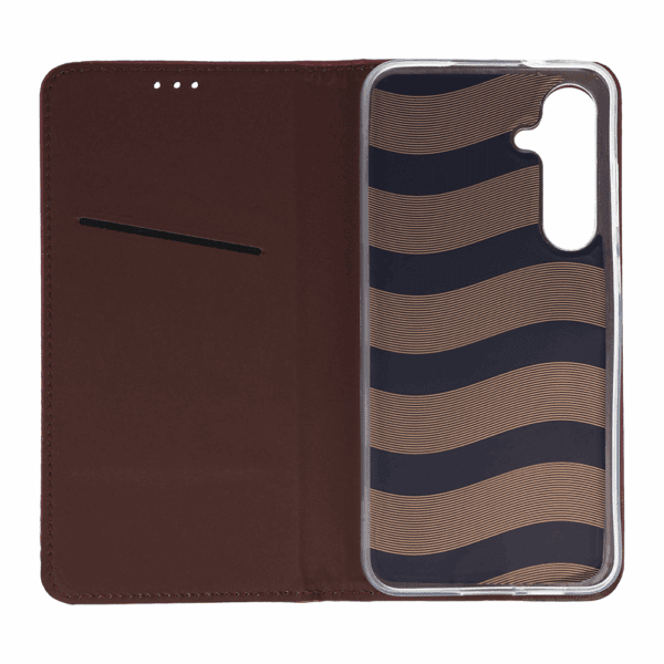 Smart Magneto Case for Samsung Galaxy S24 Plus burgundy