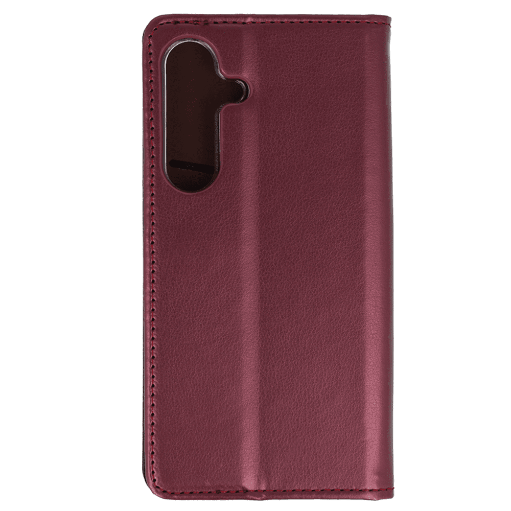 Smart Magneto Case for Samsung Galaxy S25 burgundy