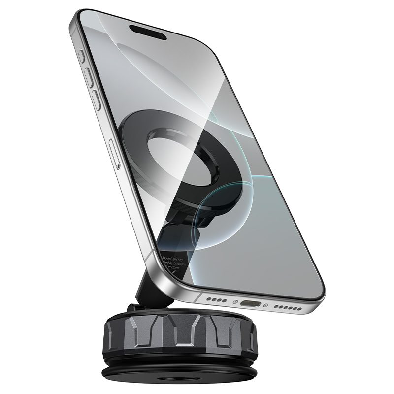 Borofone Uchwyt Samochodowy BH140 Gloria próżniowy magnetyczny do szyby czarny