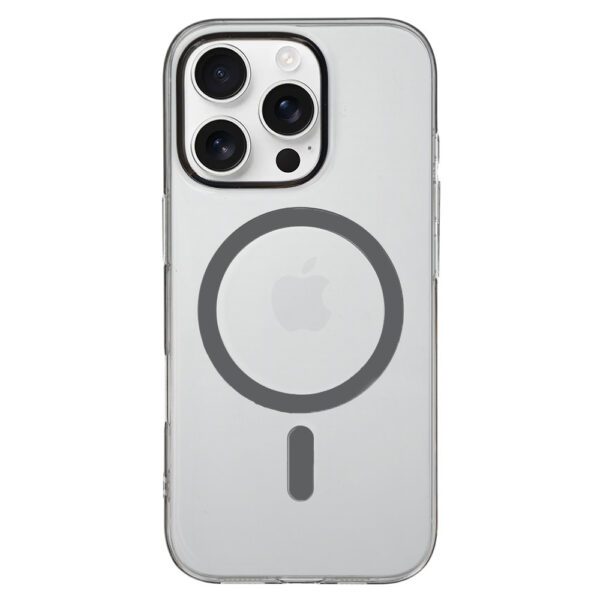 Transparent Slim Magsafe Case do Iphone 15 Pro graphite