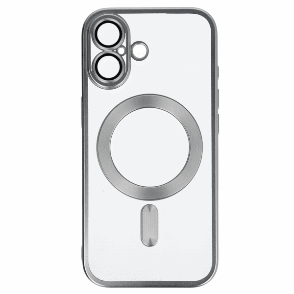 Metallic Magsafe Case for Iphone 17 Silver