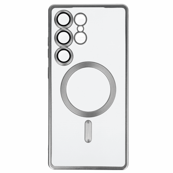 Metallic Magsafe Case for Samsung Galaxy S25 Ultra Silver