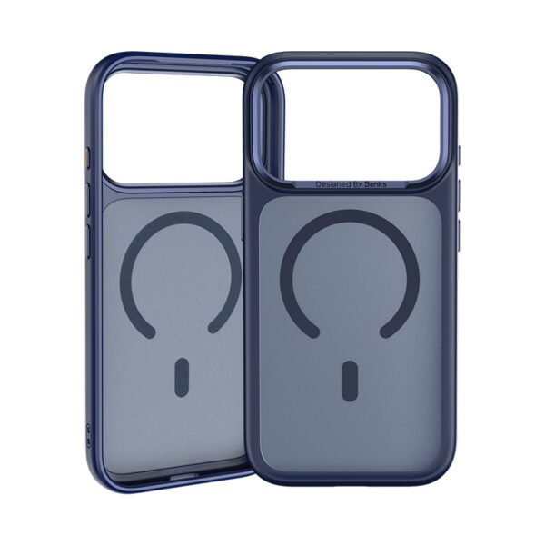 Benks Magnetic Mist Case Metal Frame (A070) for Iphone 17 Pro Max blue (Camera Control Button)