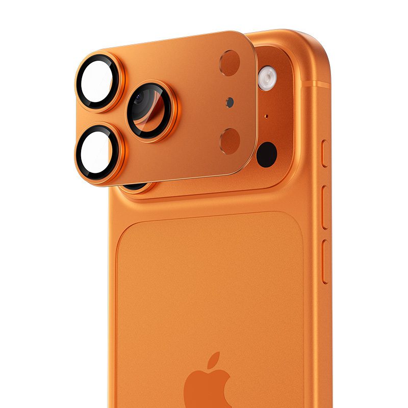 Benks Tempered glass Glass Warrior Metal Integrated Lens Protector (C070) for Iphone 17 Pro Max (lens 3 pieces) orange