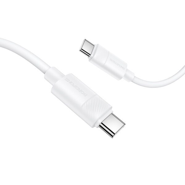 Borofone Cable BX123 Leya - Type C to Type C - PD 60W 3A 1 metre white