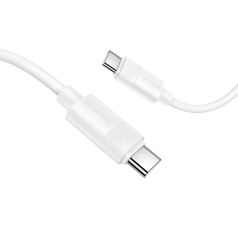Borofone Cable BX123 Leya - Type C to Type C - PD 60W 3A 1 metre white