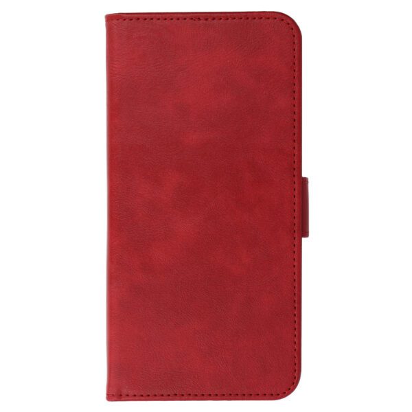 COMMON Universal Book Case (SIZE XXL) for Samsung S25 Ultra/S24 Ultra/M35/M23/A16 5G/Xiaomi Redmi 14C red