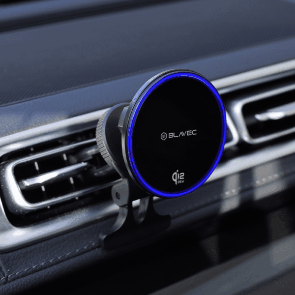 Blavec Car holder BHC-04B Qi2.2 25W magnetic with induction charging to airvent (BHC04B-MAVIB) black