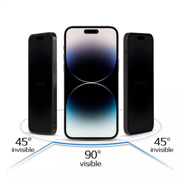 Tempered Glass Privacy Glass for XIAOMI 17 PRO MAX BLACK (with fingerprint unlock)