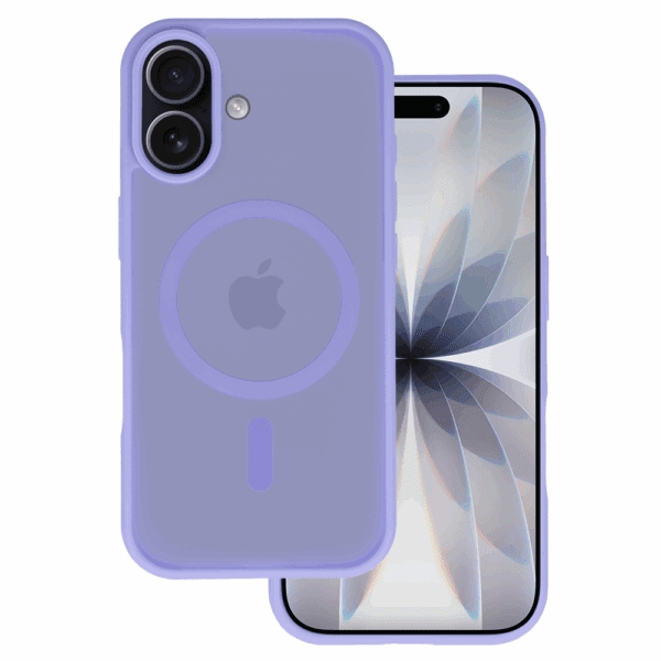 Tel Protect Aura Matte Magsafe Case for Iphone 17 purple