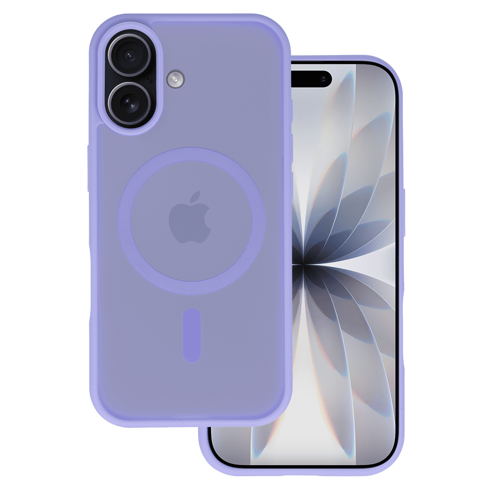 Tel Protect Aura Matte Magsafe Case for Iphone 17 purple