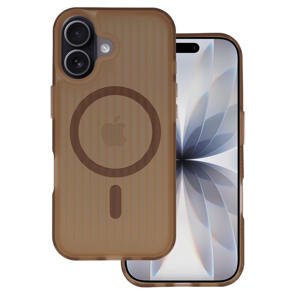 Tel Protect Twist Magsafe Case for Iphone 17 Pro coffee brown