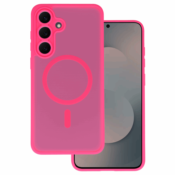 Tel Protect Aura Matte Magsafe Case for Samsung Galaxy S25 FE hot pink