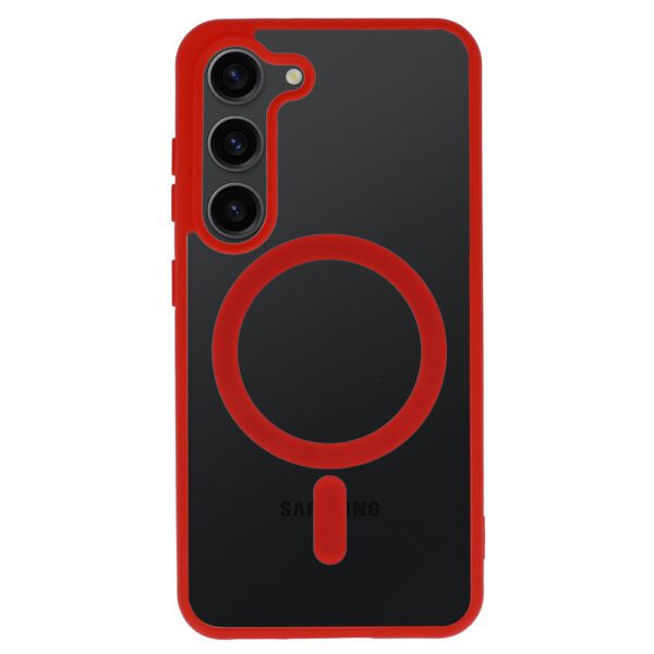 Acrylic Color Magsafe Case for Samsung Galaxy S25 FE red