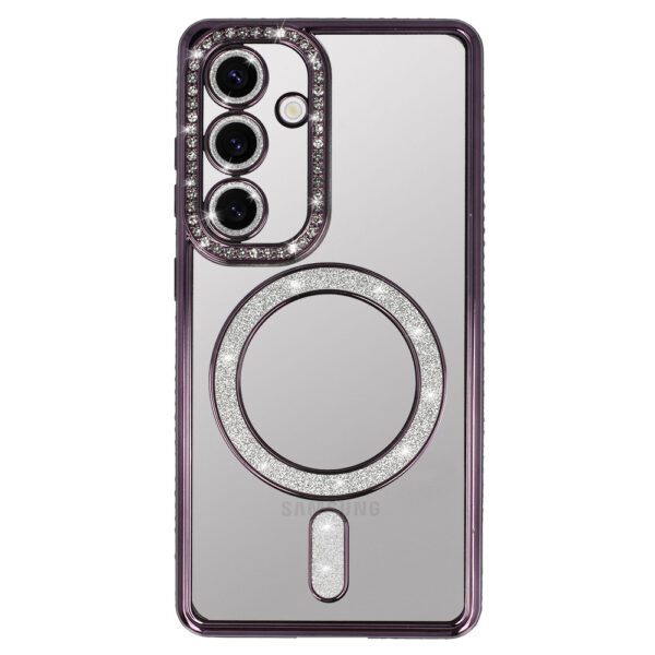 Bling Magsafe Case for Samsung Galaxy A57 5G purple