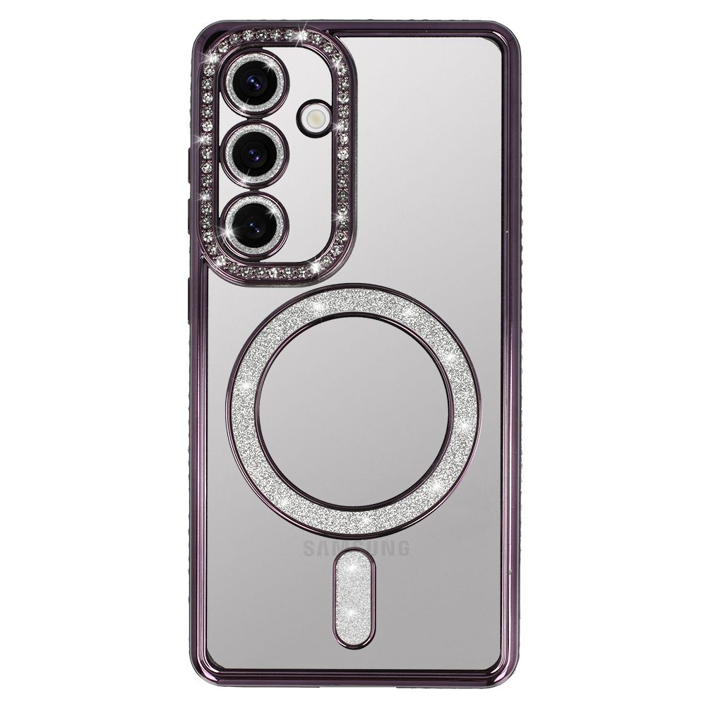 Bling Magsafe Case for Samsung Galaxy A57 5G purple