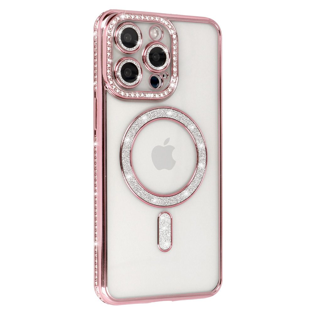 Bling Magsafe Case for Samsung Galaxy S26 Plus pink